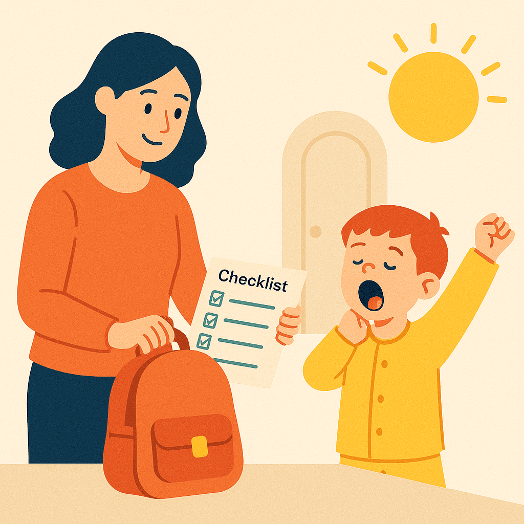 checklist matinale enfant