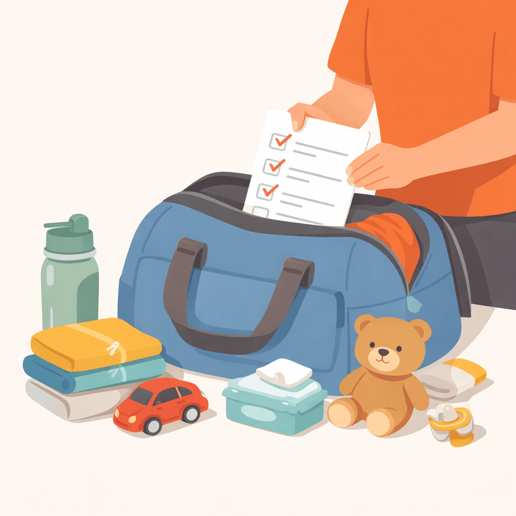 checklist voyage voiture enfants