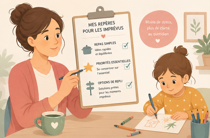 checklist simple pour gérer imprévus du quotidien en famille